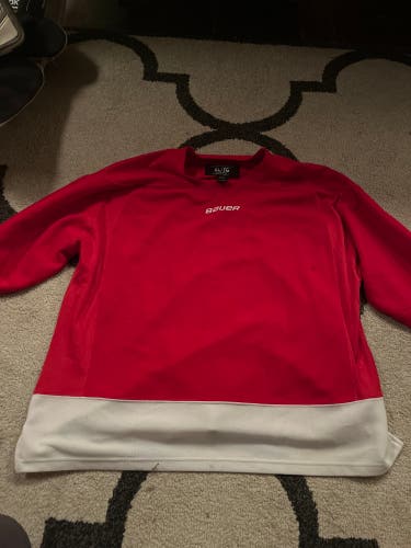 Red Used XL Bauer Jersey