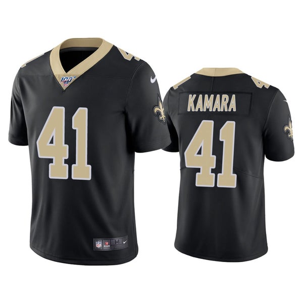 Men's Nike Alvin Kamara Black New Orleans Saints Vapor F.U.S.E. Limited Jersey Size: Large