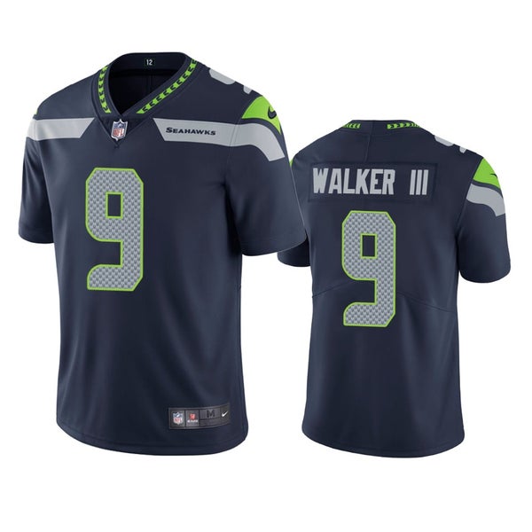 Men's Nike Kenneth Walker III Navy Seattle Seahawks Player Game Jersey