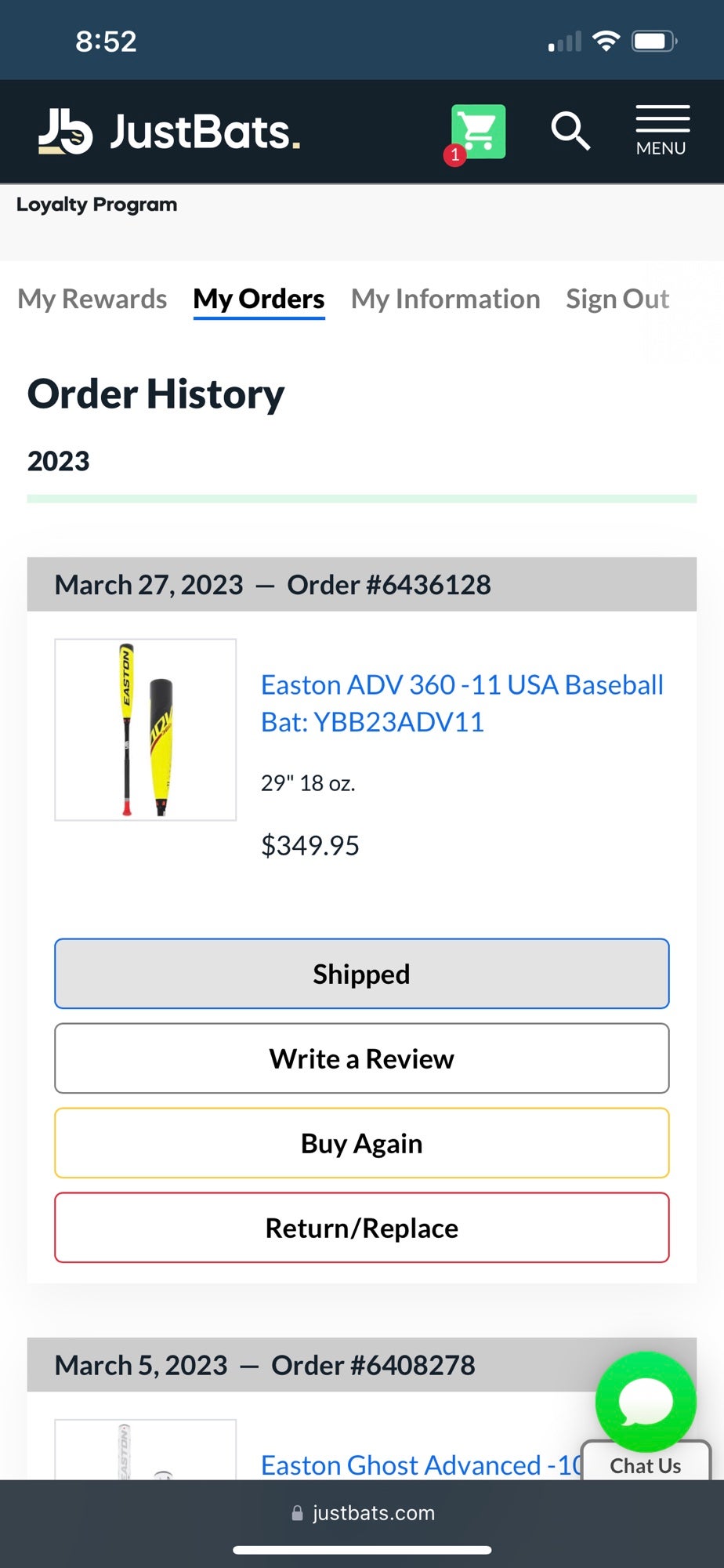 Shop 2023 Easton ADV 360 (-11) USA Baseball Bat YBB23ADV11