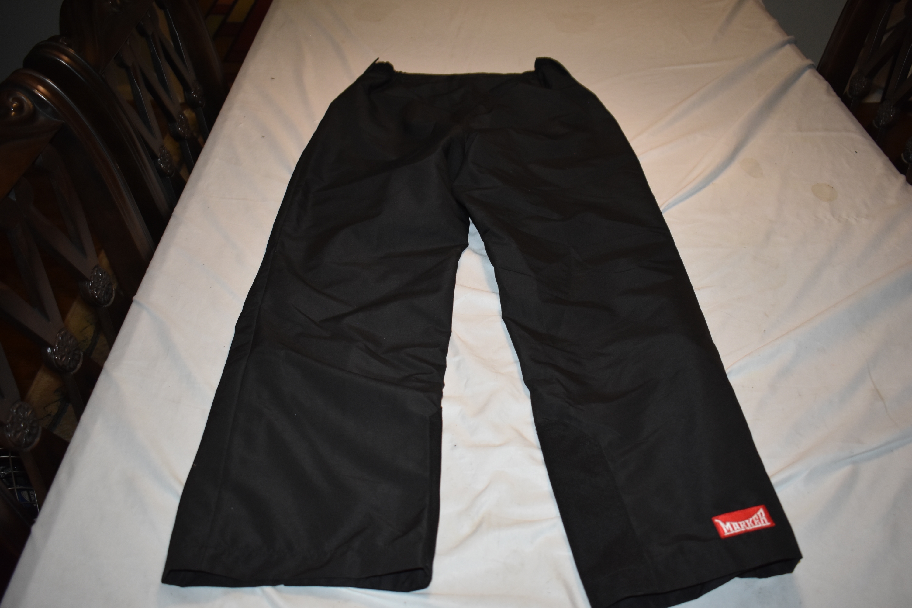 Marker "Salt Lake 2002" Ski Pants, Black, Adult Small