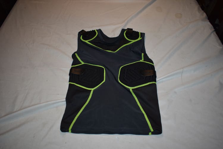 Champro Padded Protective Compression Base Layer Shirt, Black, Youth Medium