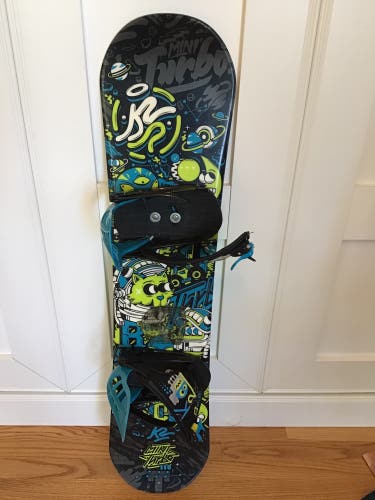 Kid's  K2 With Bindings Mini Turbo Snowboard