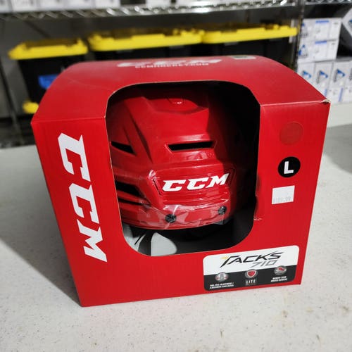 New Large CCM Tacks 710 Helmet - Red