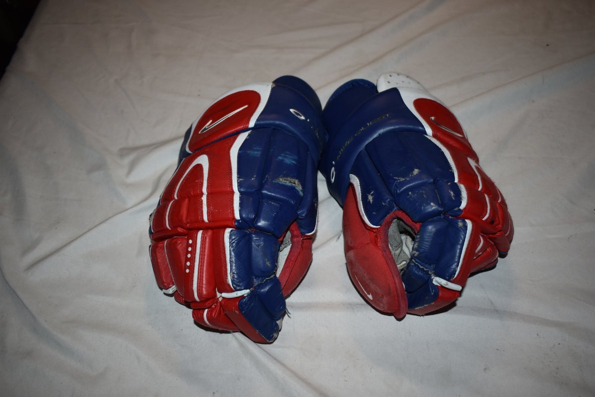 Nike Air Q1 Quest Hockey Gloves, Red/White/Blue, Senior XXL 15.5"