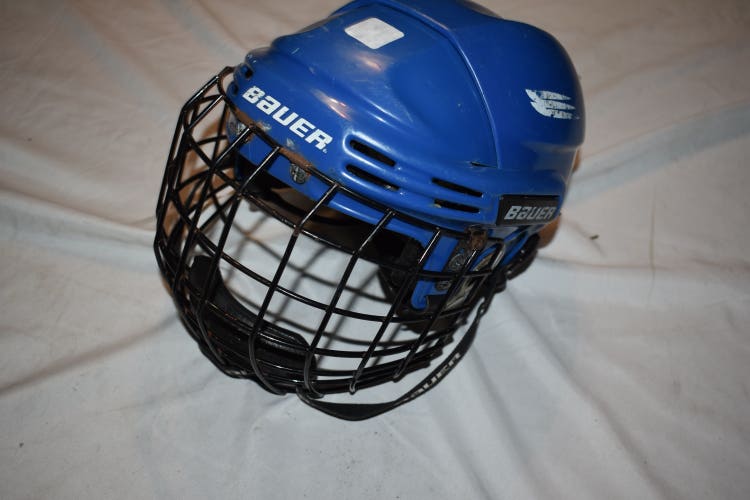 Bauer HH 5000 Hockey Helmet w/FM2000M Cage, Blue, Small
