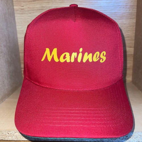 Vintage United States Marine Corps USMC Marines Snapback Trucker Cap Hat