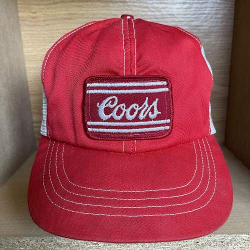 Vintage Coors Beer Snapback Mesh Trucker Patch Hat Cap RARE 80s