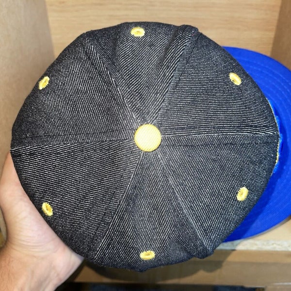New Era Milwaukee Brewers Limited Denim Jean Fitted Hat Cap Size 7 5/8 - RARE