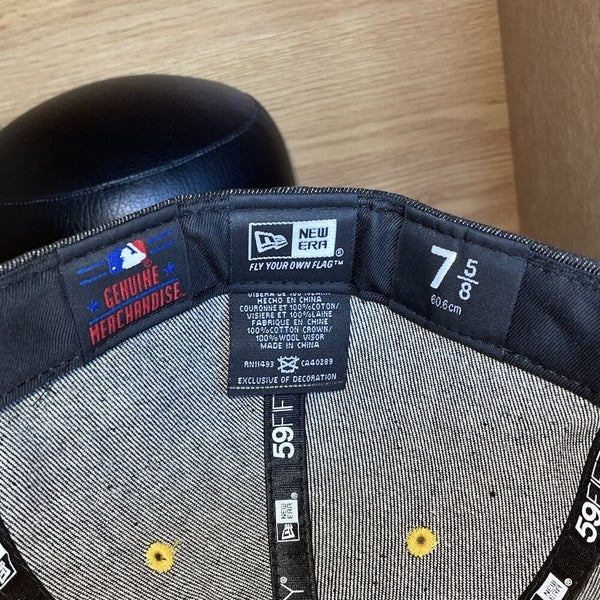 New Era Milwaukee Brewers Limited Denim Jean Fitted Hat Cap Size 7 5/8 - RARE