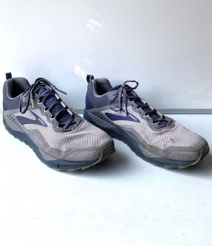 Brooks Cascadia 14 Men's Gray Trail Jogging Running Shoes Sneakers ~Size 15W(2E)