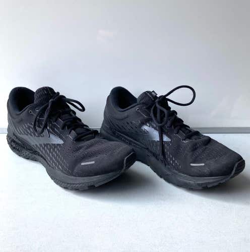 Brooks Ghost 13 Men's Black Trail Jogging Running Shoes Sneakers ~ Size 14