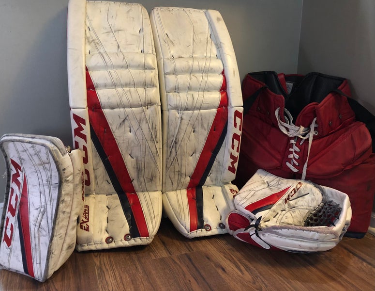 Curtis McElhinney CBJ Game Used CCM EFlex 3 Set
