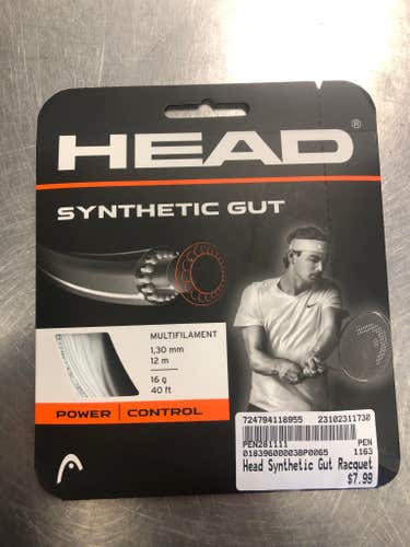 New HEAD SYNTHETIC GUT TENNIS STRING