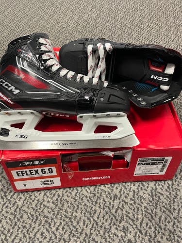 CCM EFLEX 6.9 Goal Skate Size 8 Regular Width