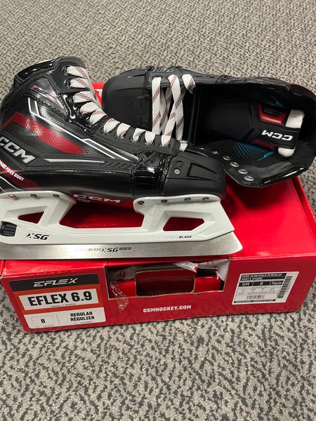 CCM EFLEX 6.9 Goal Skate Size 8 Regular Width