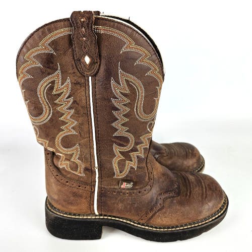 Justin Gypsy L9909 Women's Cowboy Western Boots Brown Leather Size 7.5 B