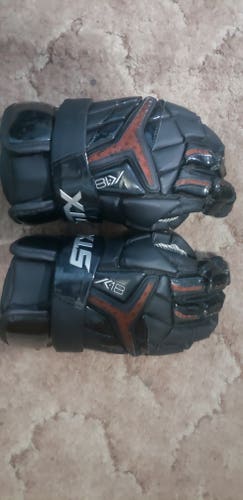 Used Player's STX K18 Lacrosse Gloves 13"