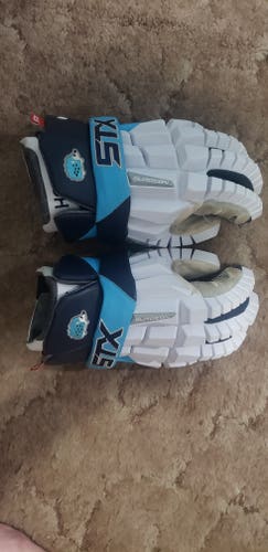 [Signed] Used Player's STX Surgeon RZR Lacrosse Gloves 13"