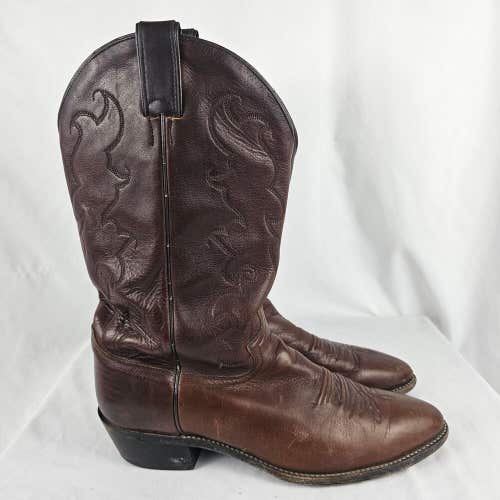 Justin 2120 Mens Western Cowboy Boots Brown Leather Size 12 D