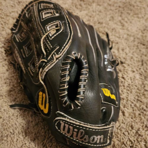Wilson Left Hand Throw Optima Silver Baseball/Softball Glove 12.5" Premium Cowhide
