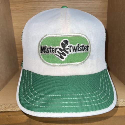Vintage Mister Twister Fishing Snapback Mesh Trucker Fishing Hat Cap