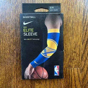 Nike Elite NBA Basketball Shooter Sleeve (1) DRI-FIT Golden State Warriors S/M