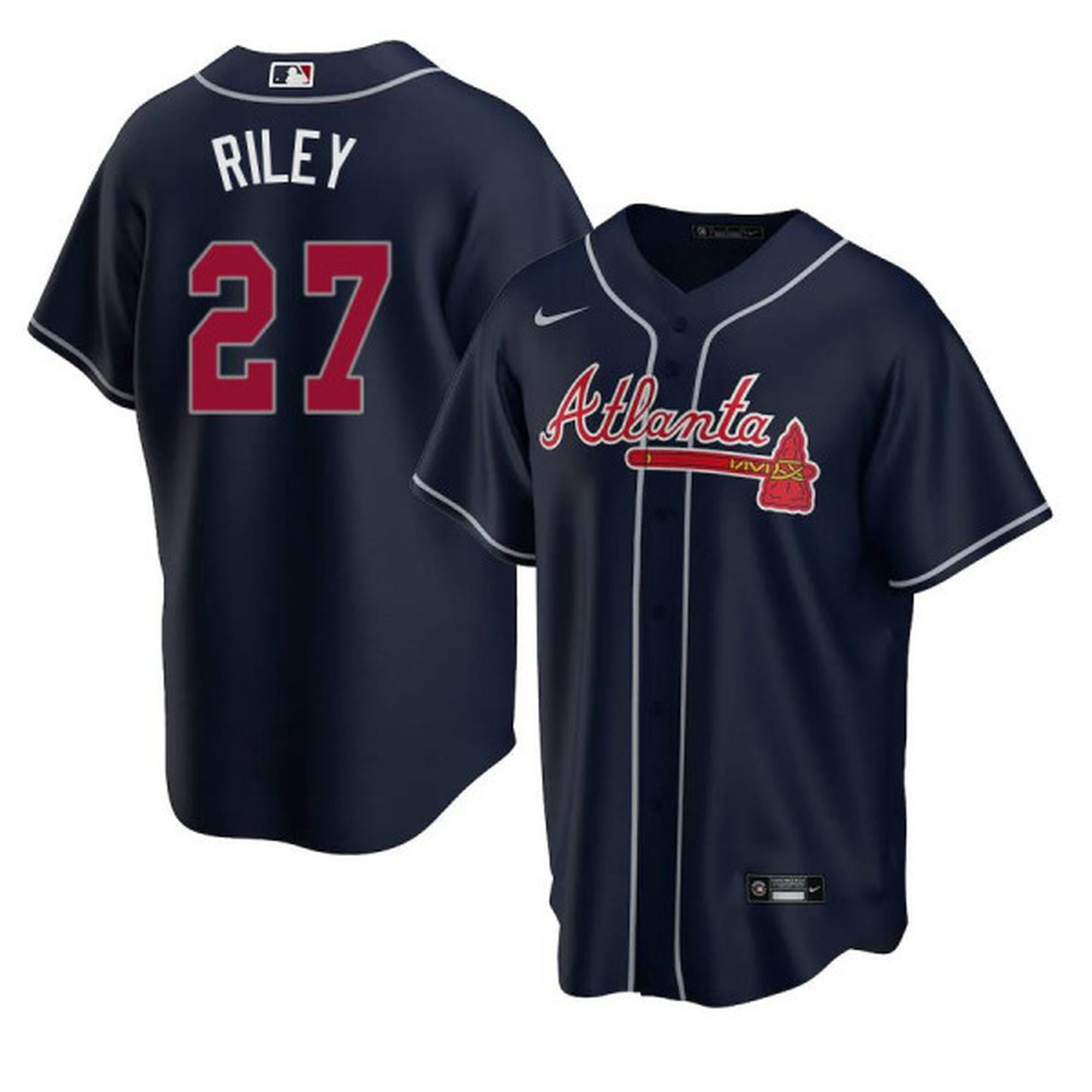 DANSBY SWANSON  Atlanta Braves Away Majestic MLB Baseball Jersey