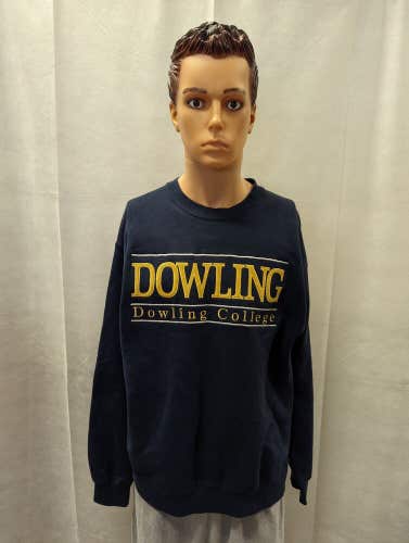 Rare Dowling College Golden Lions Jansport Crewneck Sweater L NCAA