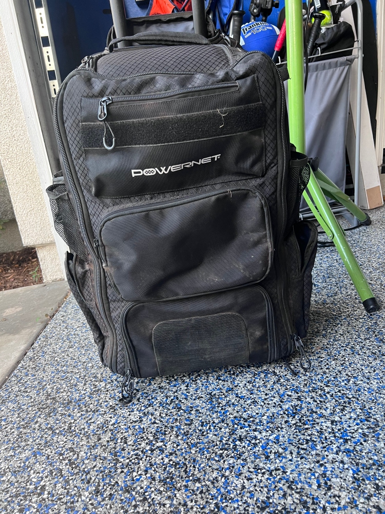 Used  Bat Bag Backpack Roller Bag