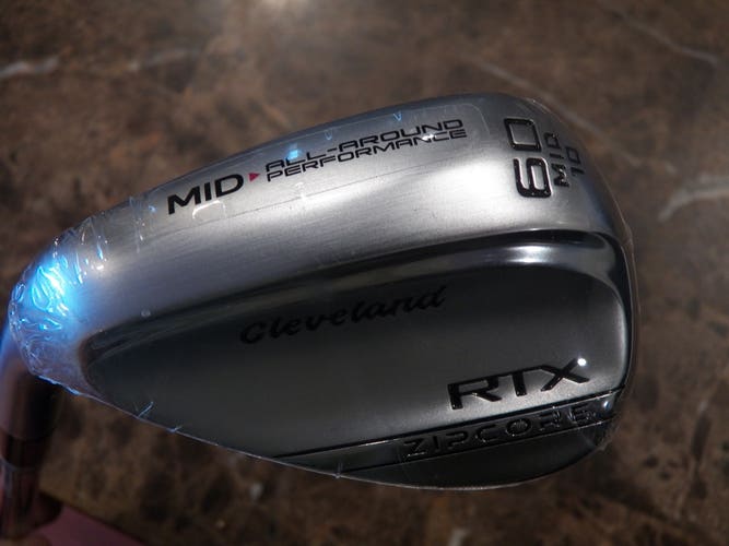 NEW LEFT HAND CLEVELAND RTX ZIPCORE GOLF LOB WEDGE 60-10 DYNAMIC GOLD SPINNER
