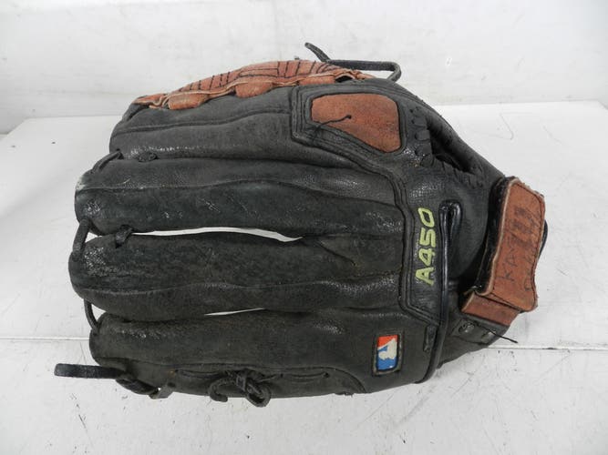 Wilson A0450 12 Youth Size 12" Genuine Leather Brown & Black Baseball Glove