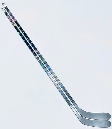 New 2 Pack Custom Silver True Catalyst 9X Hockey Stick-LH-80 Flex-P28 (Sand Paper Finish)-Grip