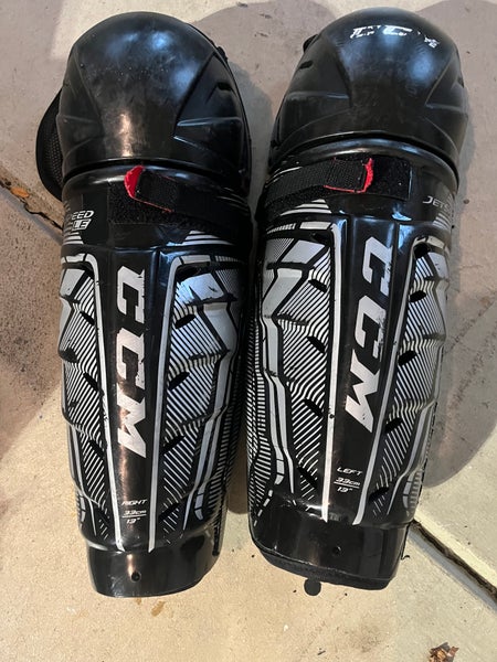 Junior Used CCM JetSpeed LE 13" Shin Pads