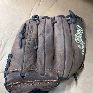 Used Rawlings Player Preferred Right Hand Throw Outfield Baseball Glove 12.5"
