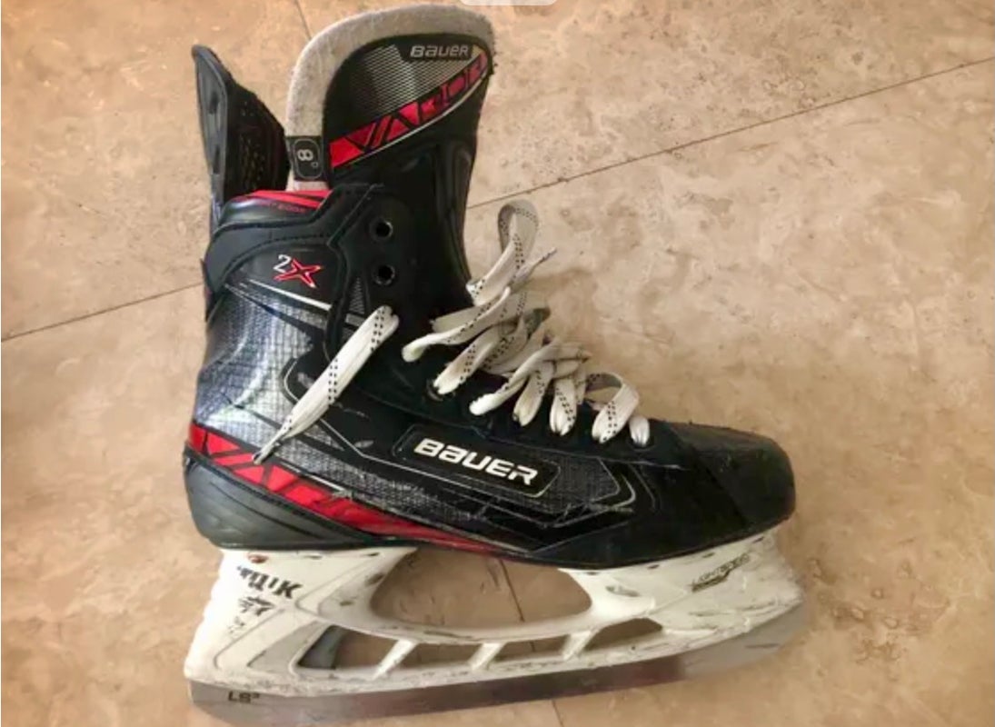 Pre-owned Senior Bauer Vapor 2X Hockey Skates Regular Width Size 8D