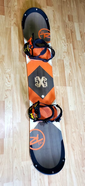 Used Men's Rossignol EXP Snowboard Freestyle With Bindings True Twin