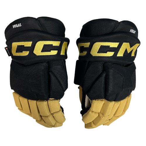 CCM HG95C Custom Vegas Golden Knights Gloves Black/Gold (Multiple Sizes)