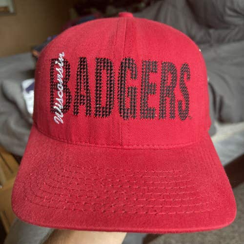 Vintage Wisconsin Badgers Sports Specialties Snapback Hat Cap Rare