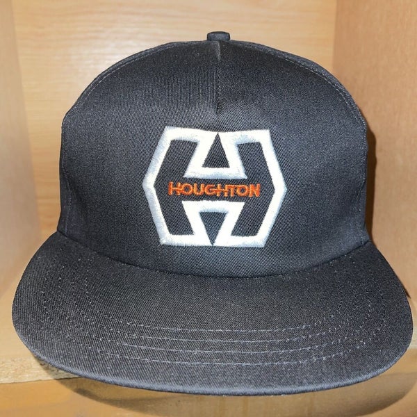 Vintage Houghton Steel Embroidered Snapback Hat Cap Made In The USA