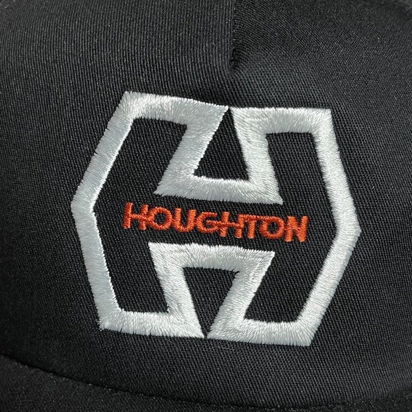 Vintage Houghton Steel Embroidered Snapback Hat Cap Made In The USA