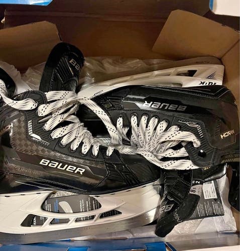 New Bauer Supreme Mach Hockey Skates Size 8.5 Fit 2