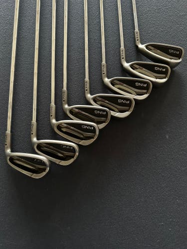 Ping G25 RH Iron Set (4-UW) 8 clubs Stiff Shafts (Black Dot)