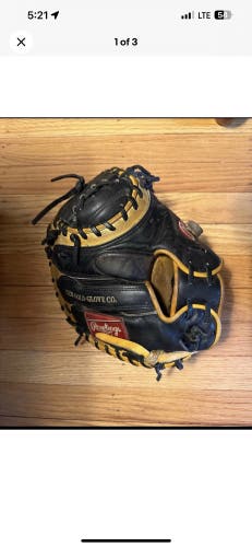 Used Right Hand Throw 32.5" Heart of the hide Catcher's Glove