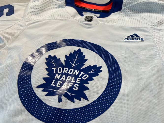 New Toronto Maple Leafs MiC 56 White Adidas Practice Jersey #96