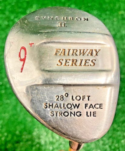 Synchron II Shallow Face Strong Lie 9 Wood 28 Degrees RH Stiff Graphite 39.75 In