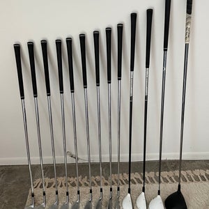 Used Men's TaylorMade Righty Rbz 3W, Rescues, ATV wedges and MC Irons (Full Set) Stiff Flex 13 Pcs
