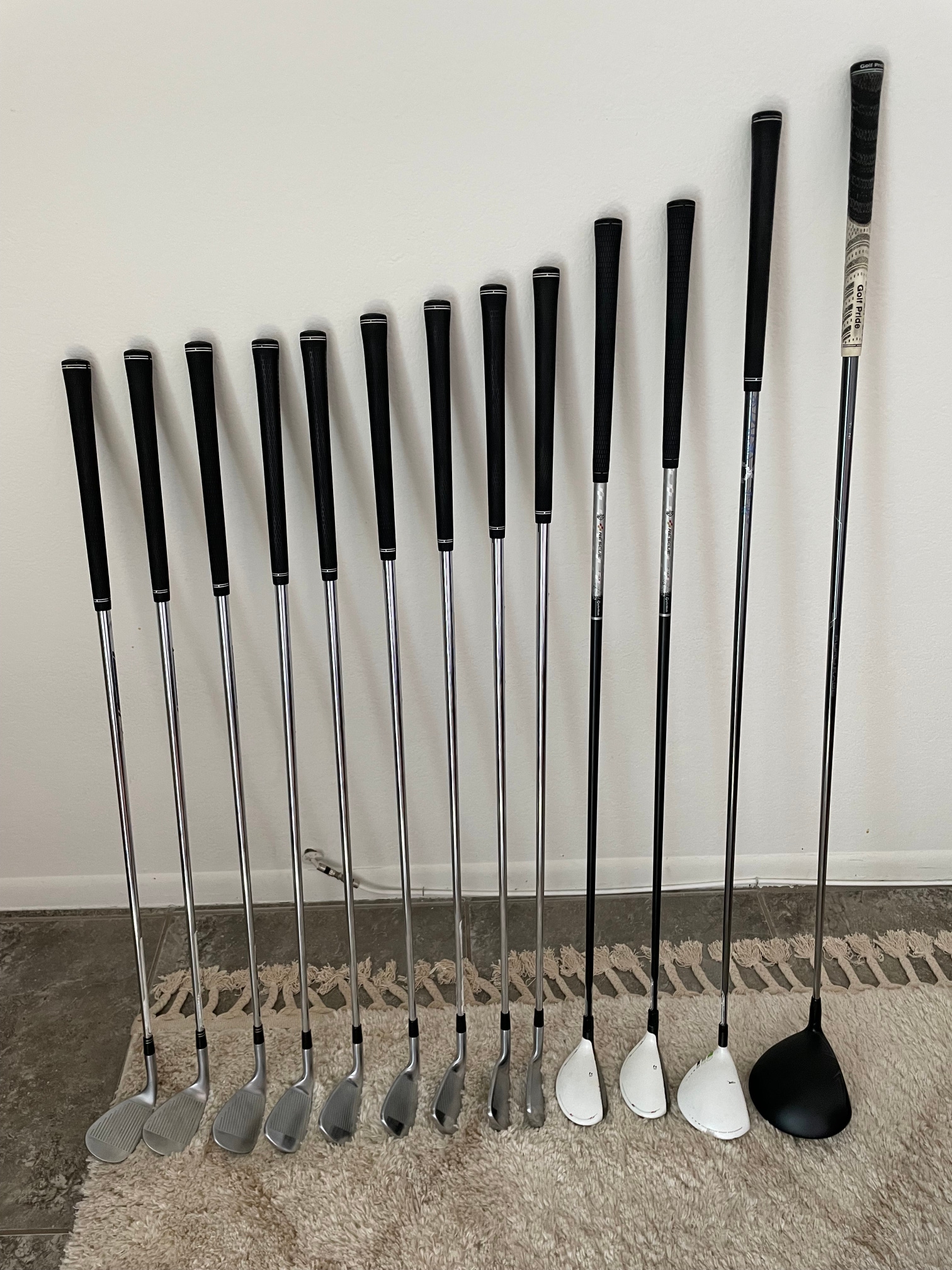 Used Men's TaylorMade Righty Rbz 3W, Rescues, ATV wedges and MC Irons (Full Set) Stiff Flex 13 Pcs