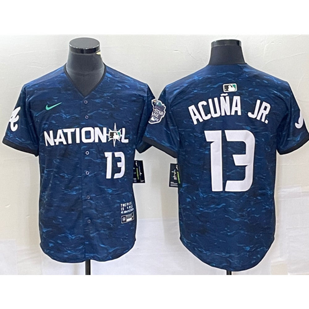 Ronald Acuna Jr National League 2023 MLB All Star Game Vapor Premier Elite  Player Royal Jersey -  Worldwide Shipping