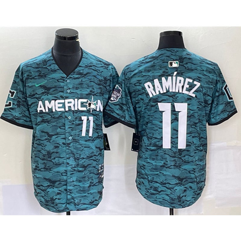 Corey Seager American League 2023 MLB All Star Game Teal Jersey
